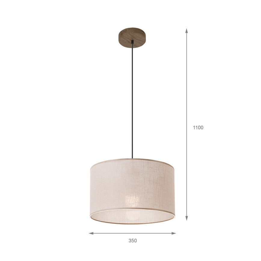 Brilagi - Hängeleuchte ANTHONY 1xE27/60W/230V Eiche/beige