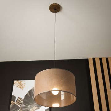 Brilagi - Hängeleuchte ANTHONY 1xE27/60W/230V Eiche/braun
