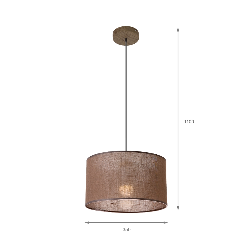Brilagi - Hängeleuchte ANTHONY 1xE27/60W/230V Eiche/braun