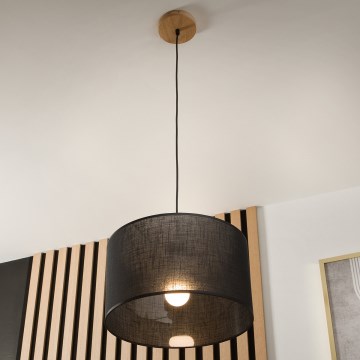 Brilagi - Hängeleuchte ANTHONY 1xE27/60W/230V Eiche/schwarz