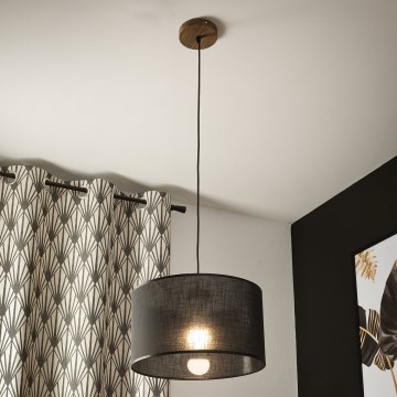Brilagi - Hängeleuchte ANTHONY 1xE27/60W/230V Eiche/schwarz