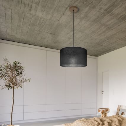 Brilagi - Hängeleuchte ANTHONY 1xE27/60W/230V Eiche/schwarz