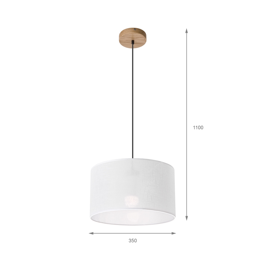 Brilagi - Hängeleuchte ANTHONY 1xE27/60W/230V Eiche/weiß