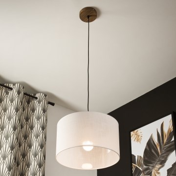 Brilagi - Hängeleuchte ANTHONY 1xE27/60W/230V Eiche/weiß