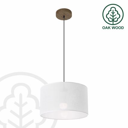 Brilagi - Hängeleuchte ANTHONY 1xE27/60W/230V Eiche/weiß