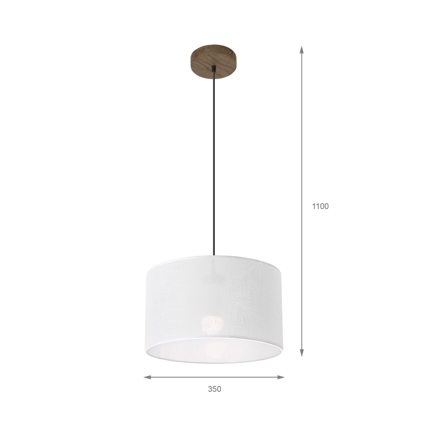 Brilagi - Hängeleuchte ANTHONY 1xE27/60W/230V Eiche/weiß