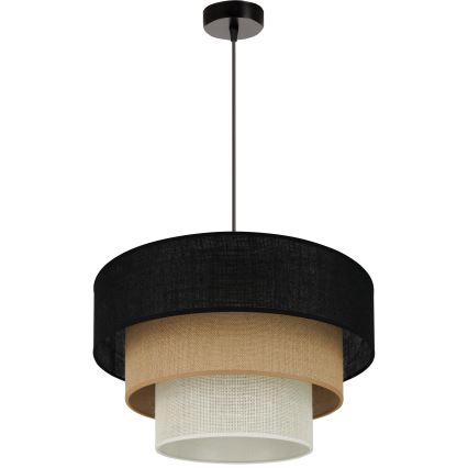 Brilagi - Hängeleuchte ASPEN LUNETA 1xE27/15W/230V d 45 cm schwarz/beige/cremefarben