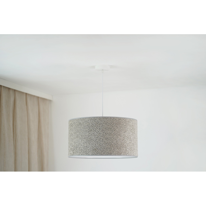 Brilagi - Hängeleuchte BOUCLE ROLLER 1xE27/15W/230V d 45 cm grau