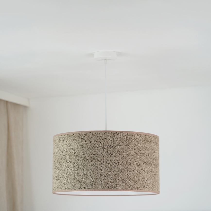 Brilagi - Hängeleuchte BOUCLE ROLLER 1xE27/15W/230V d 50 cm braun