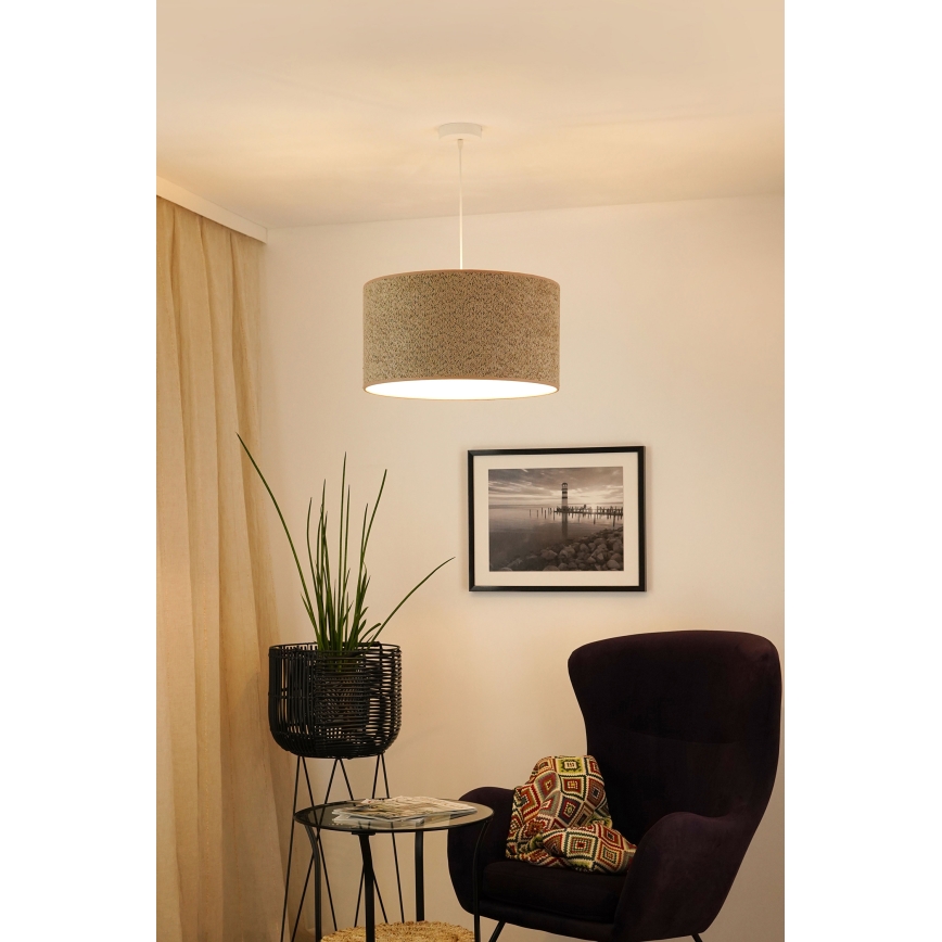 Brilagi - Hängeleuchte BOUCLE ROLLER 1xE27/15W/230V d 50 cm braun