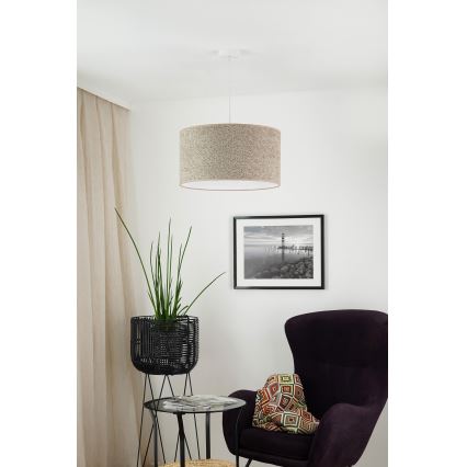 Brilagi - Hängeleuchte BOUCLE ROLLER 1xE27/15W/230V d 50 cm braun