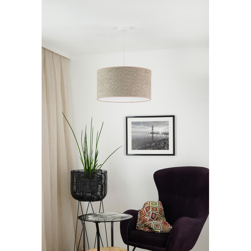 Brilagi - Hängeleuchte BOUCLE ROLLER 1xE27/15W/230V d 50 cm braun