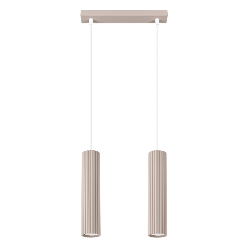 Brilagi - Hängeleuchte CRESTO 2xGU10/10W/230V taupe