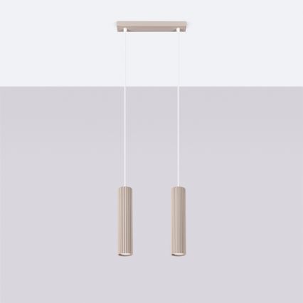 Brilagi - Hängeleuchte CRESTO 2xGU10/10W/230V taupe