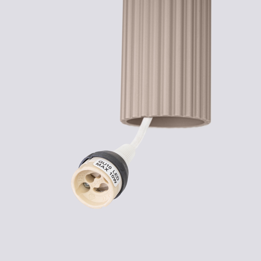 Brilagi - Hängeleuchte CRESTO 2xGU10/10W/230V taupe