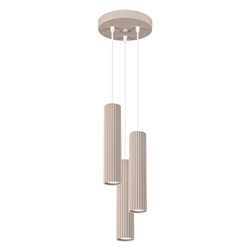 Brilagi - Hängeleuchte CRESTO 3xGU10/10W/230V taupe