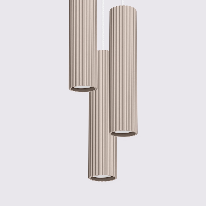 Brilagi - Hängeleuchte CRESTO 3xGU10/10W/230V taupe