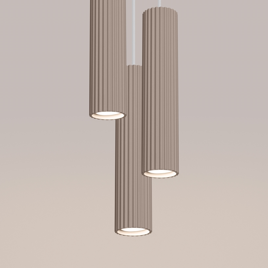 Brilagi - Hängeleuchte CRESTO 3xGU10/10W/230V taupe