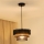 Brilagi - Hängeleuchte DAKOTA LUNETA 1xE27/15W/230V d 25 cm schwarz/beige
