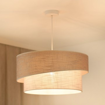 Brilagi - Hängeleuchte DOVER SHINE 1xE27/15W/230V d 50 cm grau/cremefarben