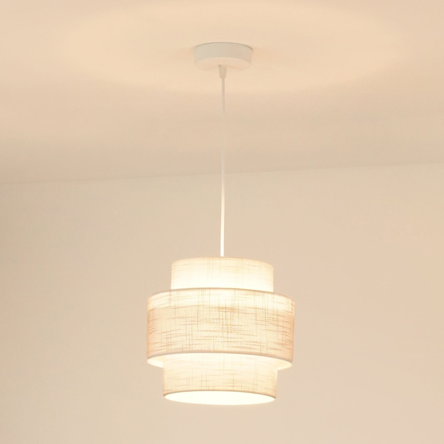 Brilagi - Hängeleuchte DOVER SPACE 1xE27/15W/230V d 25 cm grau/cremefarben