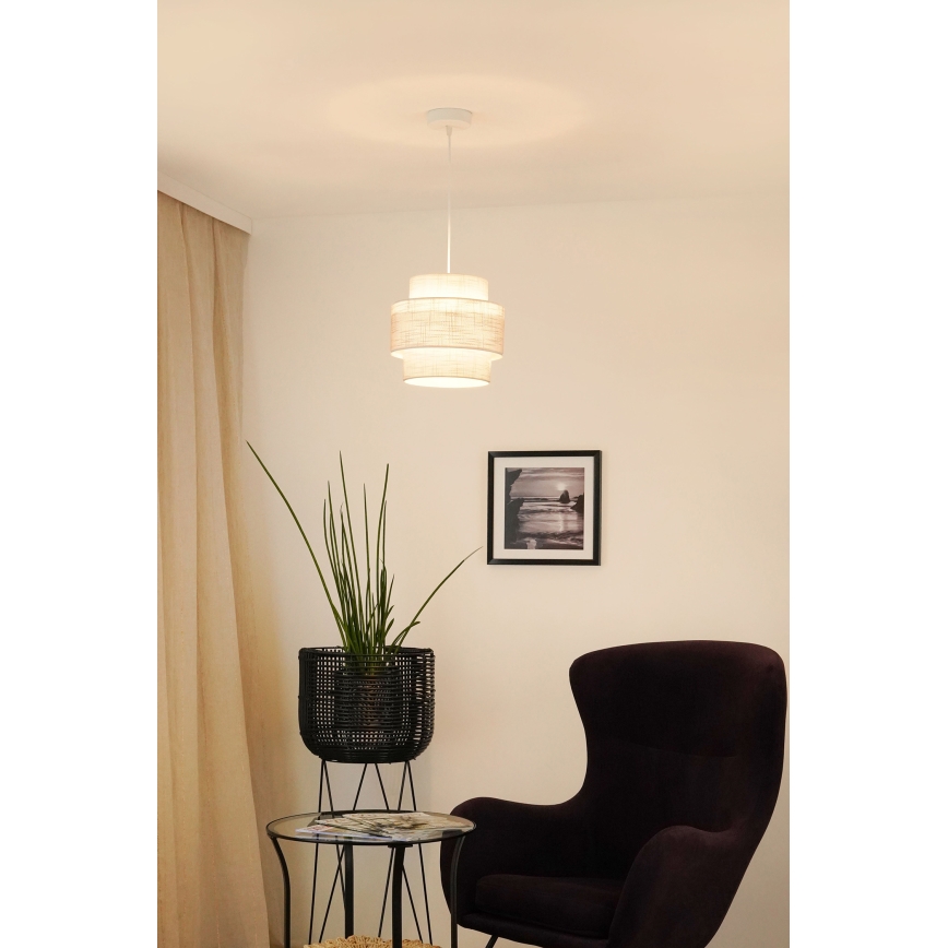 Brilagi - Hängeleuchte DOVER SPACE 1xE27/15W/230V d 25 cm grau/cremefarben