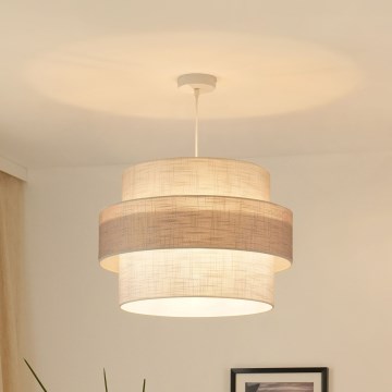 Brilagi - Hängeleuchte DOVER SPACE 1xE27/15W/230V d 50 cm grau/cremefarben