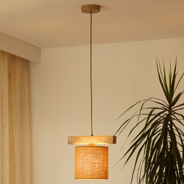 Brilagi - Hängeleuchte FOREST 1xE27/15W/230V Kiefer/braun