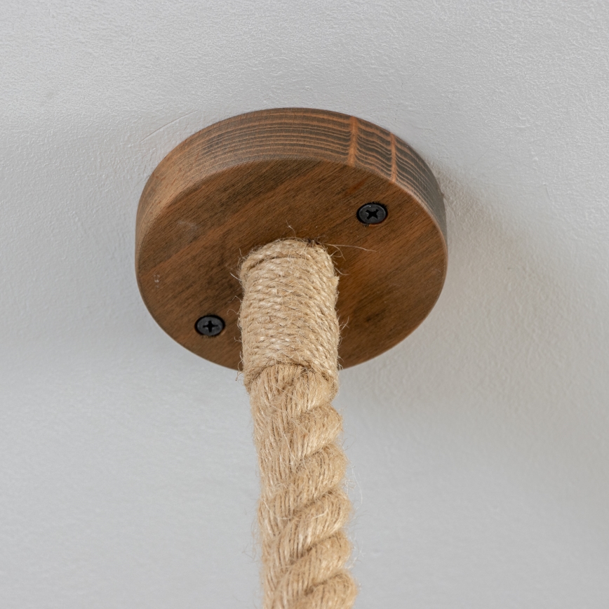 Brilagi - Hängeleuchte KOS 1xE27/60W/230V Buche