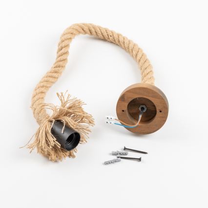 Brilagi - Hängeleuchte KOS 1xE27/60W/230V Buche