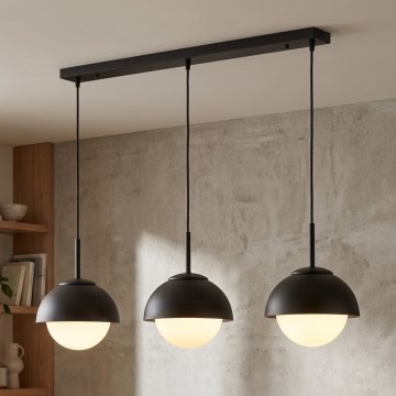 BRILAGI - Hängeleuchte mit Kabel COSMO 3xE27/60W/230V schwarz