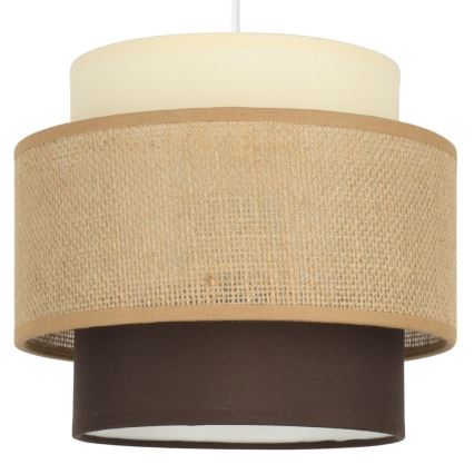 Brilagi - Hängeleuchte mit Kabel RESNA 3xE27/60W/230V Ø 45 cm beige/schwarz