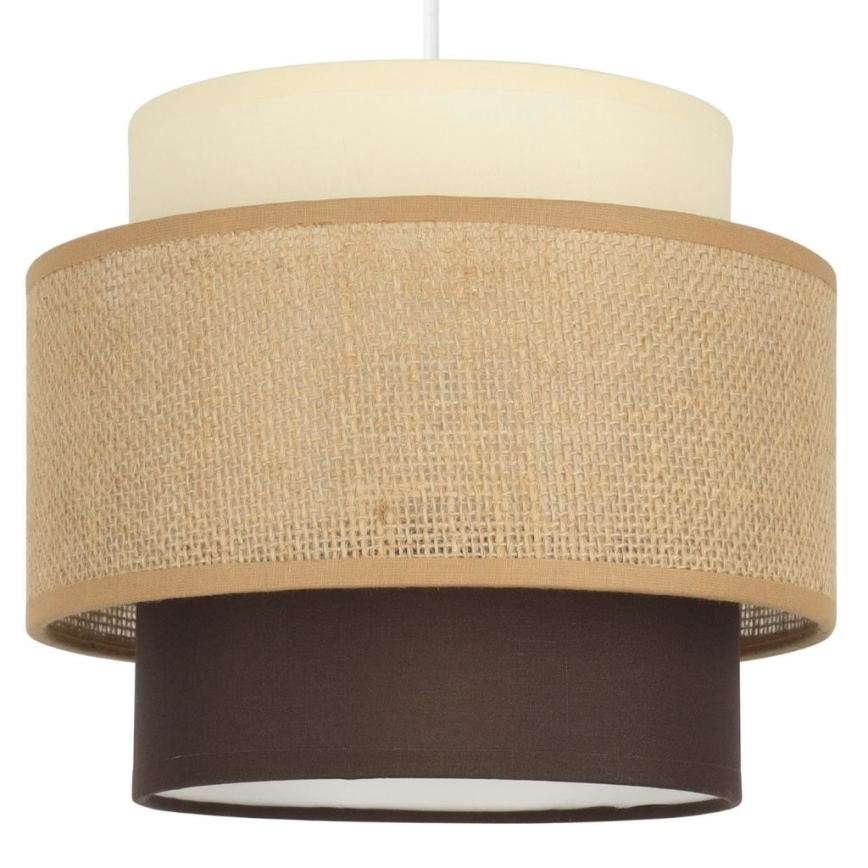 Brilagi - Hängeleuchte mit Kabel RESNA 3xE27/60W/230V Ø 45 cm beige/schwarz