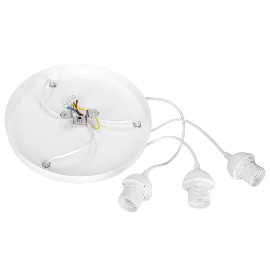 Brilagi - Hängeleuchte mit Kabel RESNA 3xE27/60W/230V Ø 45 cm beige/schwarz