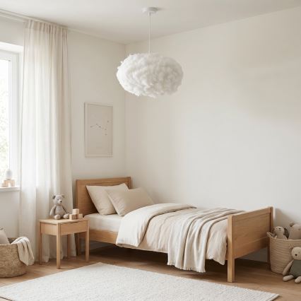 Brilagi - Hängeleuchte mit Kabel SOLEAIR 2xE27/40W/230V Ø 60 cm weiß