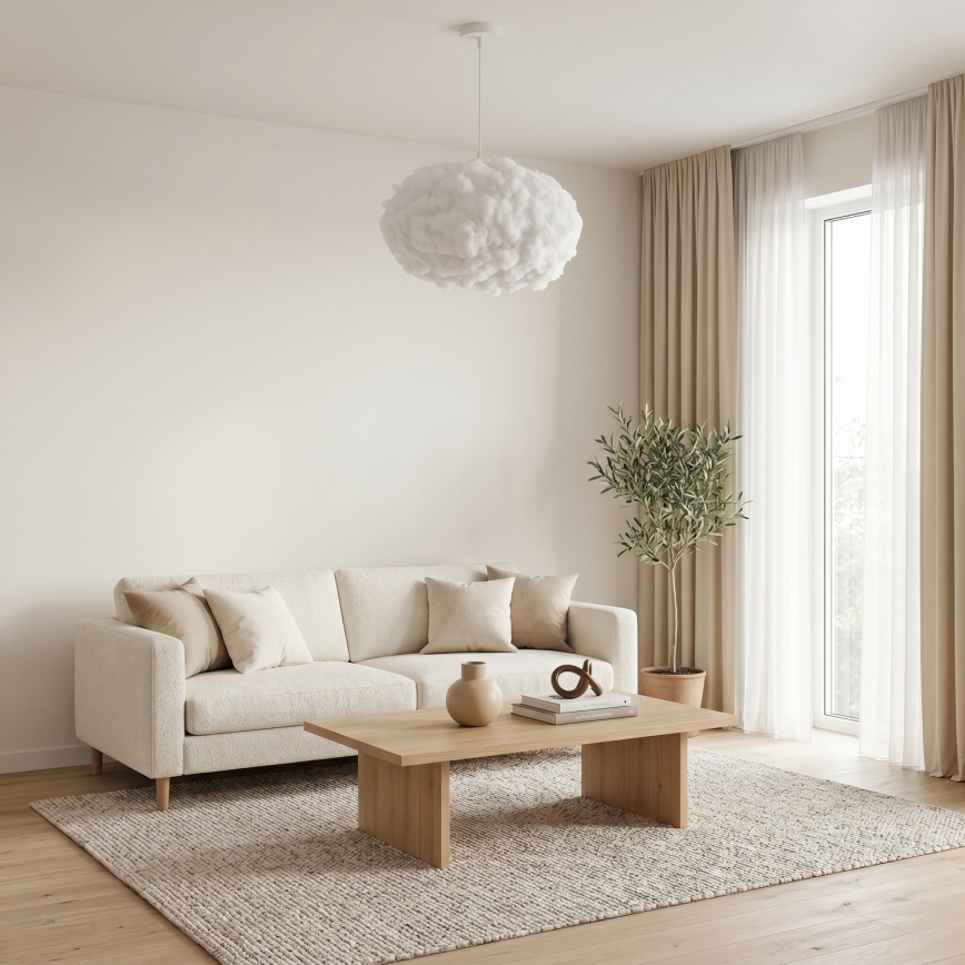 Brilagi - Hängeleuchte mit Kabel SOLEAIR 2xE27/40W/230V Ø 60 cm weiß