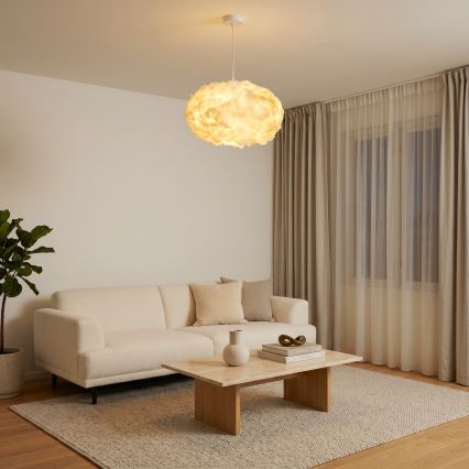 Brilagi - Hängeleuchte mit Kabel SOLEAIR 2xE27/40W/230V Ø 60 cm weiß
