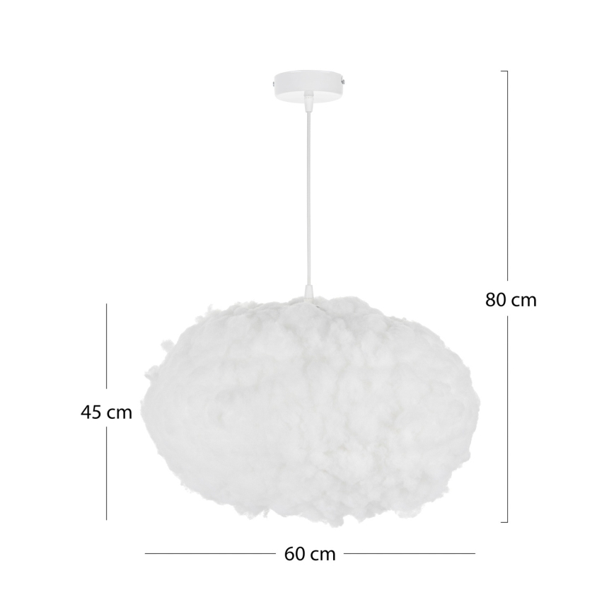 Brilagi - Hängeleuchte mit Kabel SOLEAIR 2xE27/40W/230V Ø 60 cm weiß