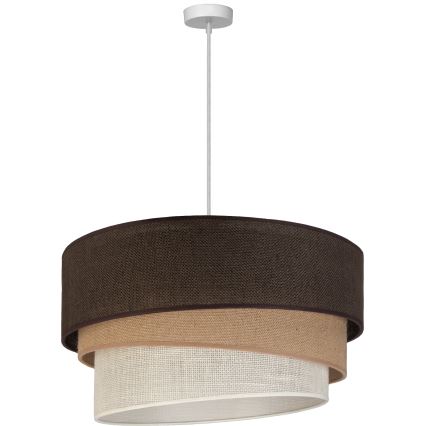 Brilagi - Hängeleuchte mit Kabel TRIO 3xE27/60W/230V, Ø 60 cm, braun/beige/weiß