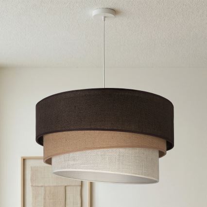 Brilagi - Hängeleuchte mit Kabel TRIO 3xE27/60W/230V, Ø 60 cm, braun/beige/weiß