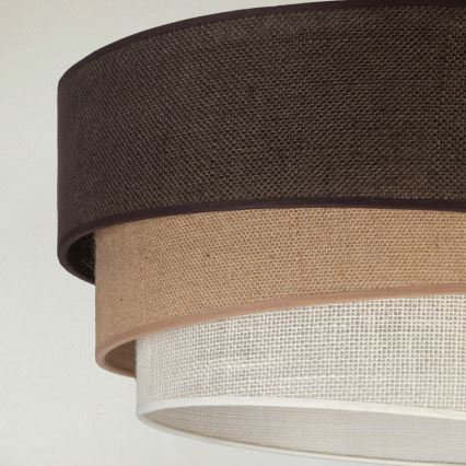 Brilagi - Hängeleuchte mit Kabel TRIO 3xE27/60W/230V, Ø 60 cm, braun/beige/weiß