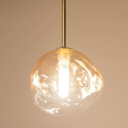 BRILAGI - Hängeleuchte mit Kabel VULCANO 1xG9/8W/230V Ø 15 cm Gold/rauchbeige