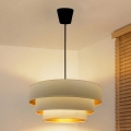 Brilagi - Hängeleuchte mit Kabelaufhängung LUNETA 1xE27/60W/230V Ø 40 cm creme/gold