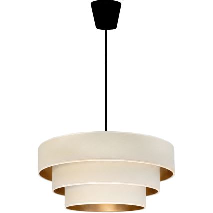 Brilagi - Hängeleuchte mit Kabelaufhängung LUNETA 1xE27/60W/230V Ø 40 cm creme/gold