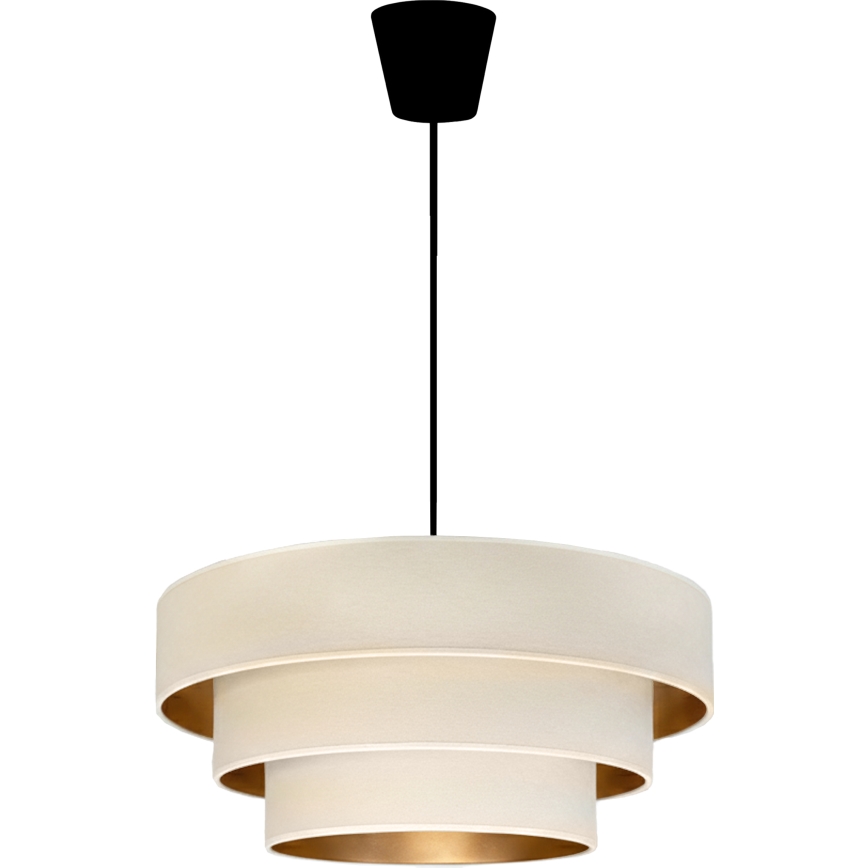 Brilagi - Hängeleuchte mit Kabelaufhängung LUNETA 1xE27/60W/230V Ø 40 cm creme/gold