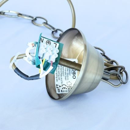 Brilagi - Hängeleuchte mit Kette NOSTALGIA 1xE27/60W/230V