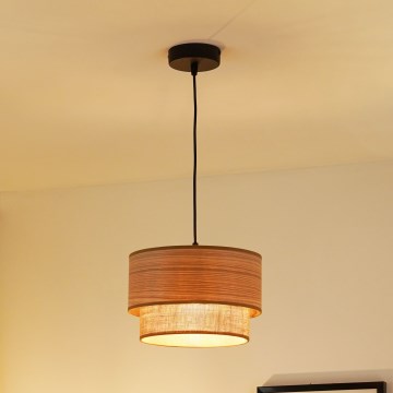 Brilagi - Hängeleuchte MONTANA BOHO 1xE27/15W/230V d 25 cm braun/schwarz