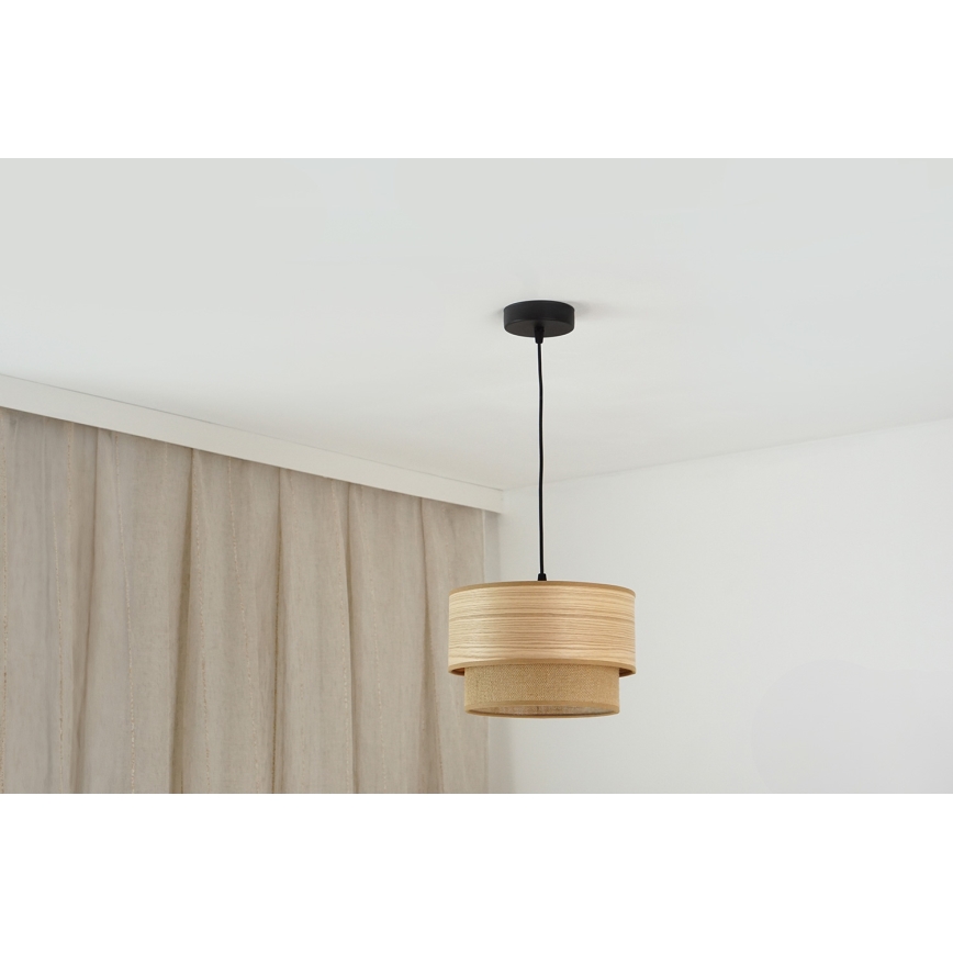 Brilagi - Hängeleuchte MONTANA BOHO 1xE27/15W/230V d 25 cm braun/schwarz