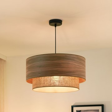 Brilagi - Hängeleuchte MONTANA BOHO 1xE27/15W/230V d 45 cm braun/schwarz