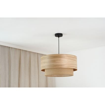 Brilagi - Hängeleuchte MONTANA BOHO 1xE27/15W/230V d 45 cm braun/schwarz